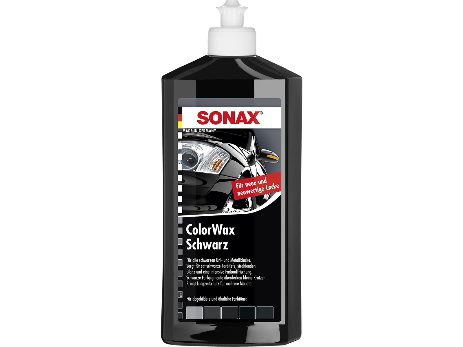 SONAX 02982000 ColorWax schwarz 500 ml