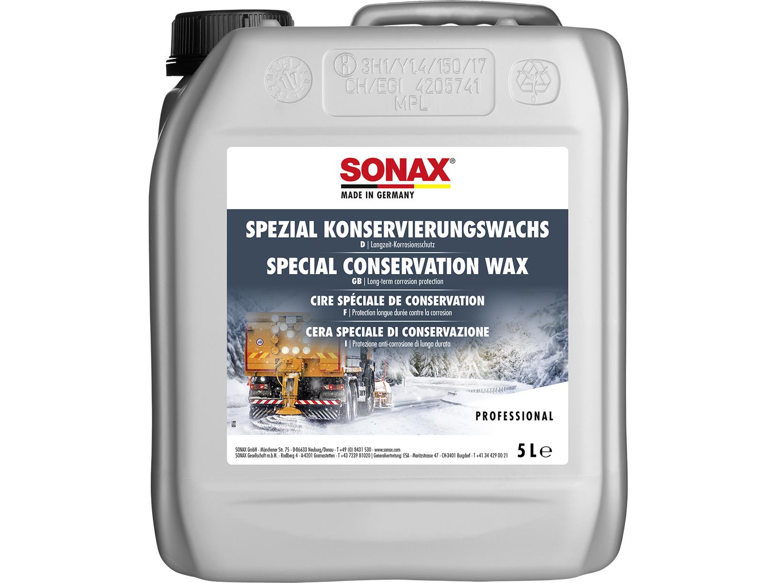 SONAX 04855050 SpezialKonservierungsWachs 5 l
