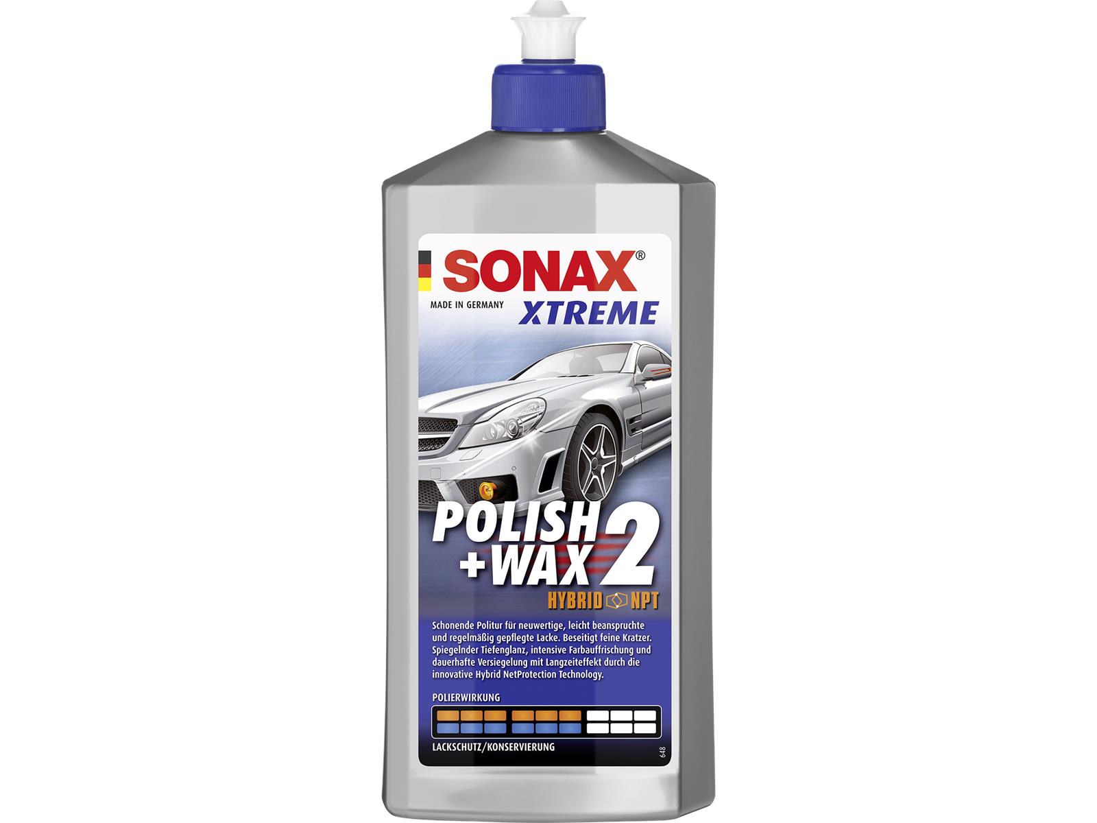 SONAX 02072000 XTREME Polish + Wax 2 Hybrid NPT 500 ml