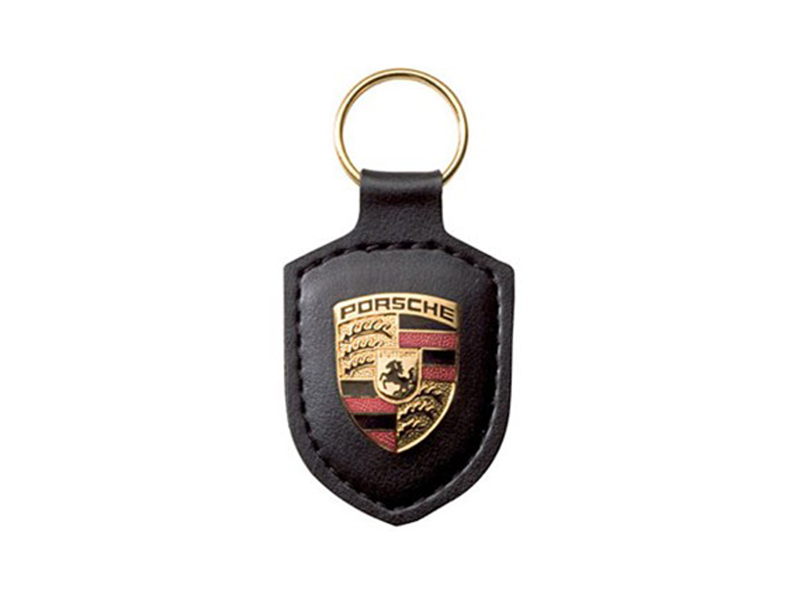 Porsche Wappen-Schlüsselanhänger Schwarz WAP0500900E