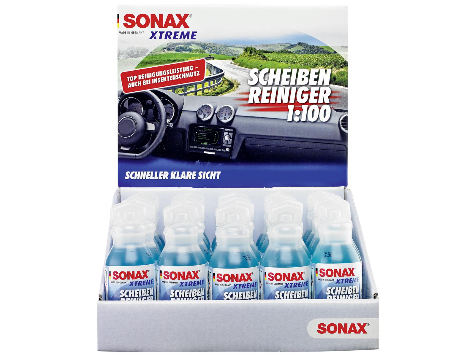 SONAX 02711000 XTREME ScheibenReiniger 1:100 Eine Flasche 25 ml