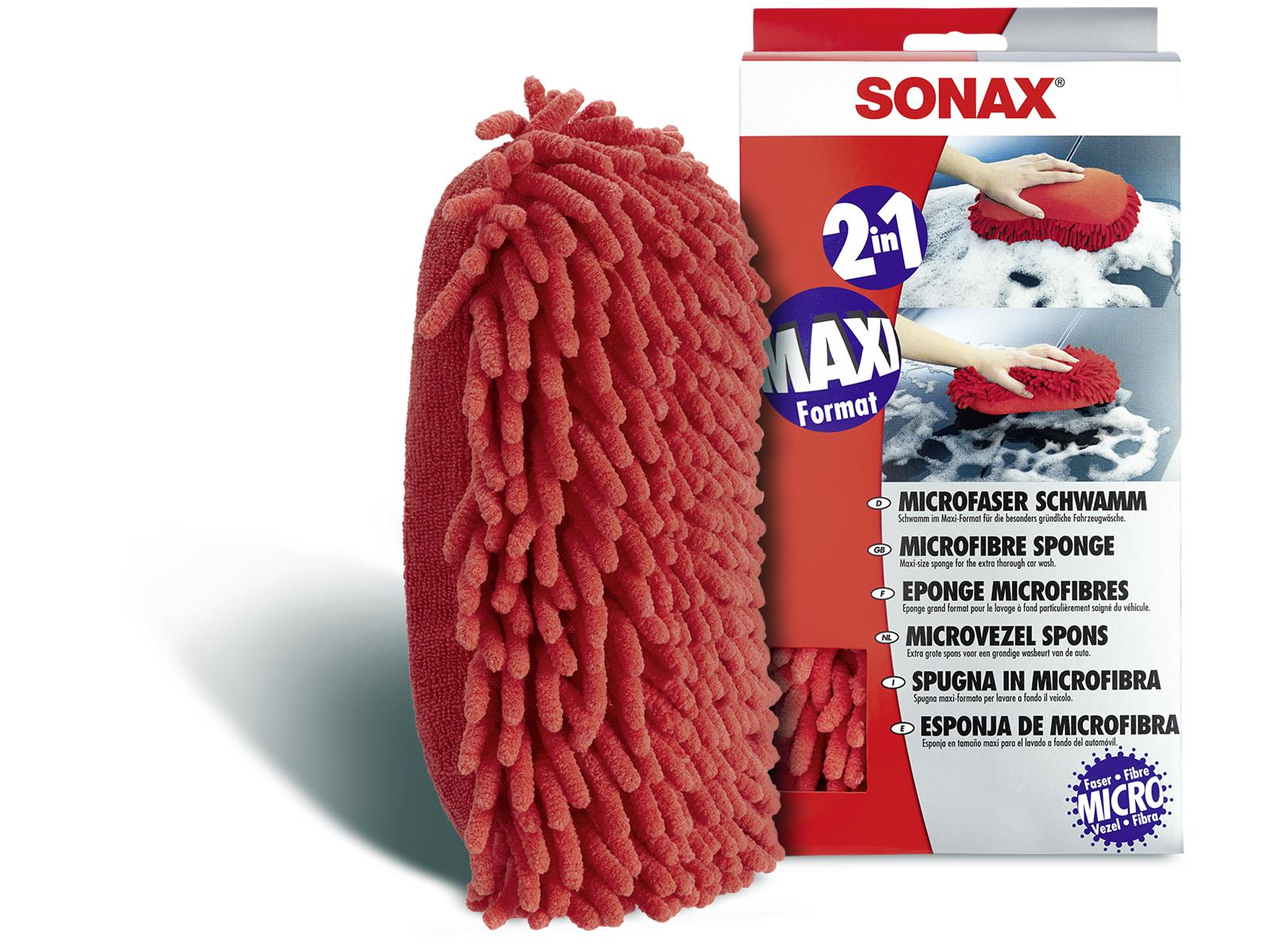 SONAX 04281000 Microfaser Schwamm 1 Stück