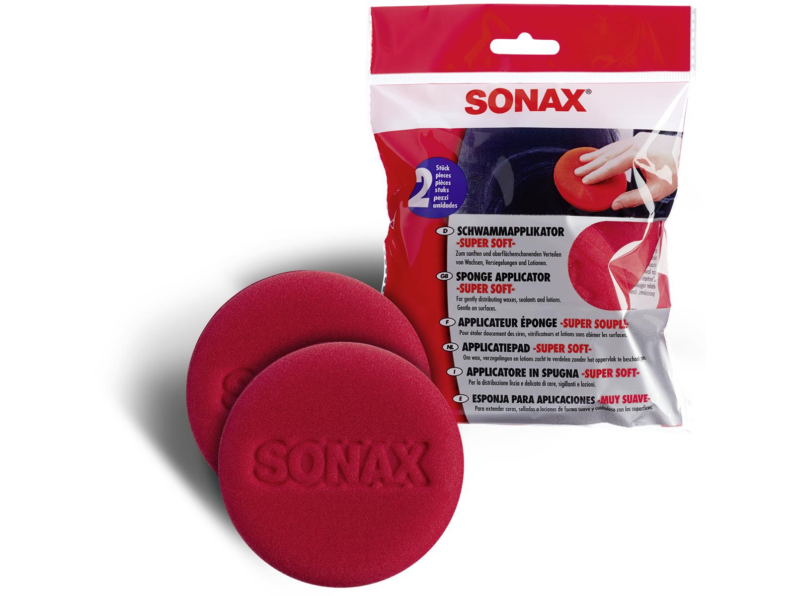 SONAX 04171410 SchwammApplikator -Super Soft- (2 St.) 2 Stück
