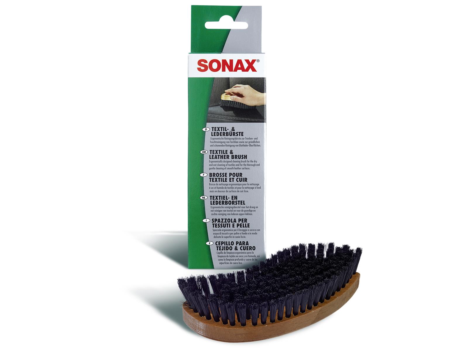 SONAX 04167410 Textil- & LederBürste 103 g