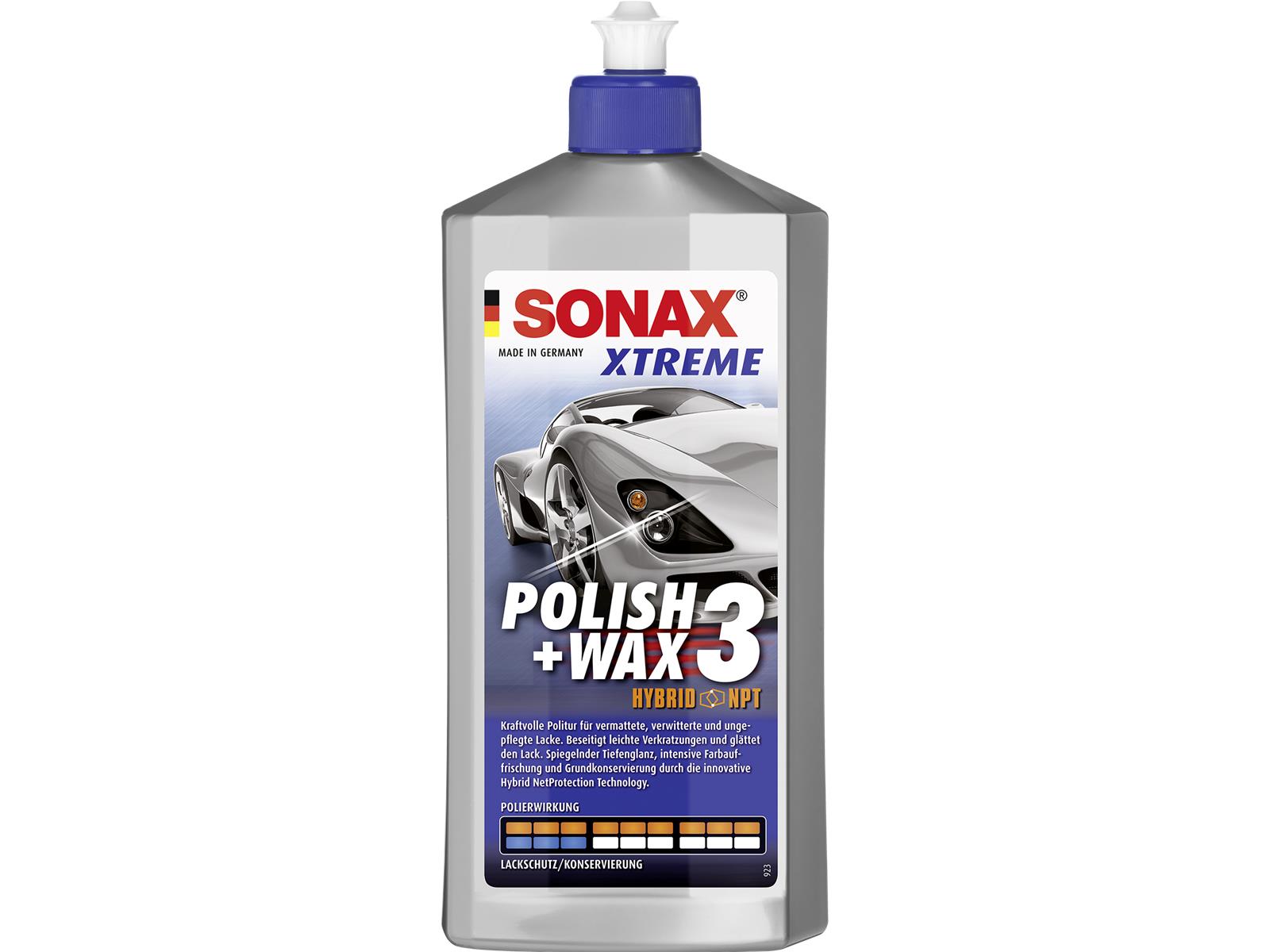 SONAX 02022000 XTREME Polish + Wax 3 Hybrid NPT 500 ml