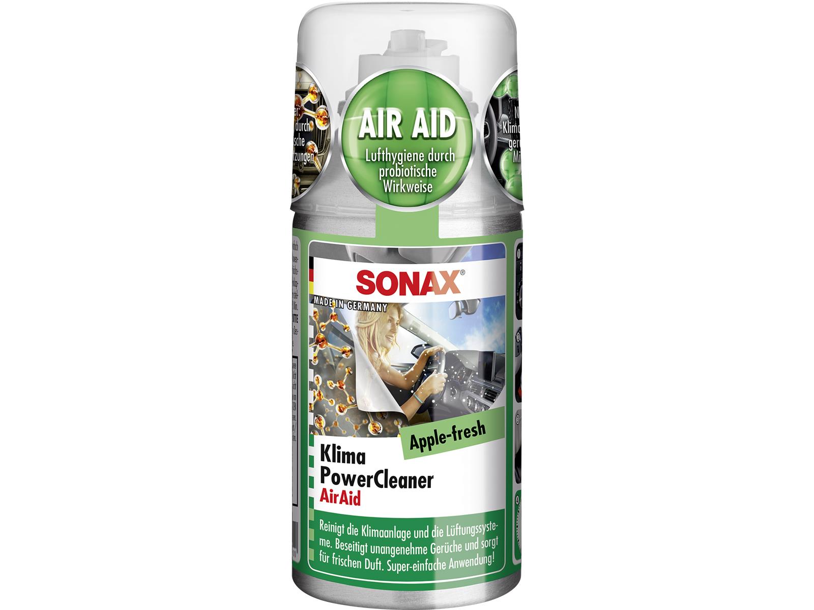 SONAX 03232000 KlimaPowerCleaner AirAid probiotisch Apple-Fresh 100 ml