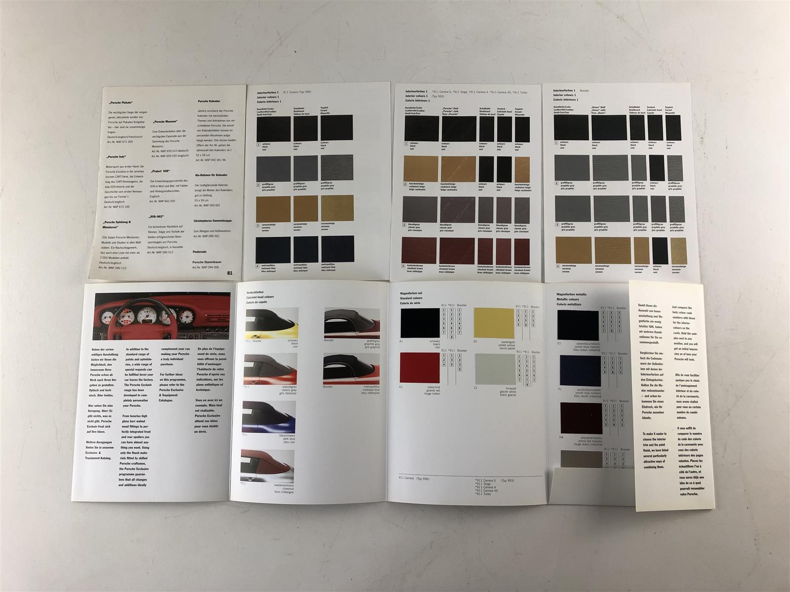 Porsche - Farben - Colours Prospekt